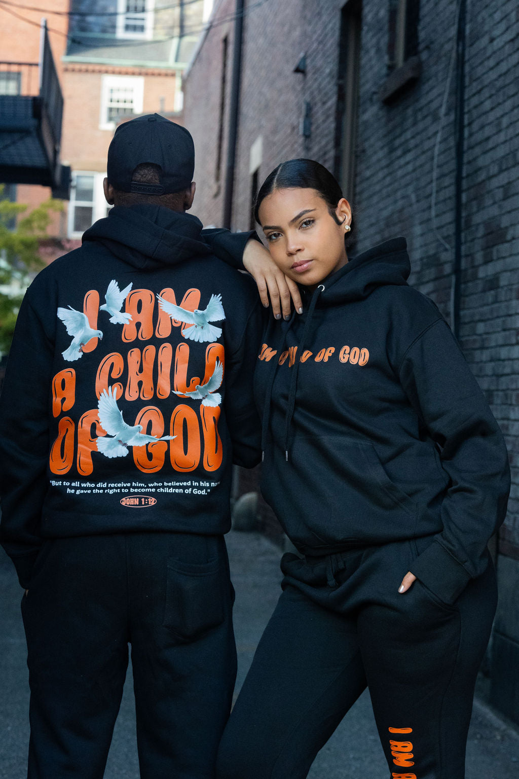 I AM A CHILD OF GOD BLACK HOODIE