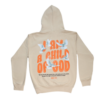 I AM A CHILD OF GOD BEIGE Hoodie