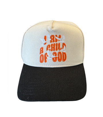 I AM A CHILD OF GOD BEIGE HAT