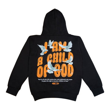 I AM A CHILD OF GOD BLACK HOODIE