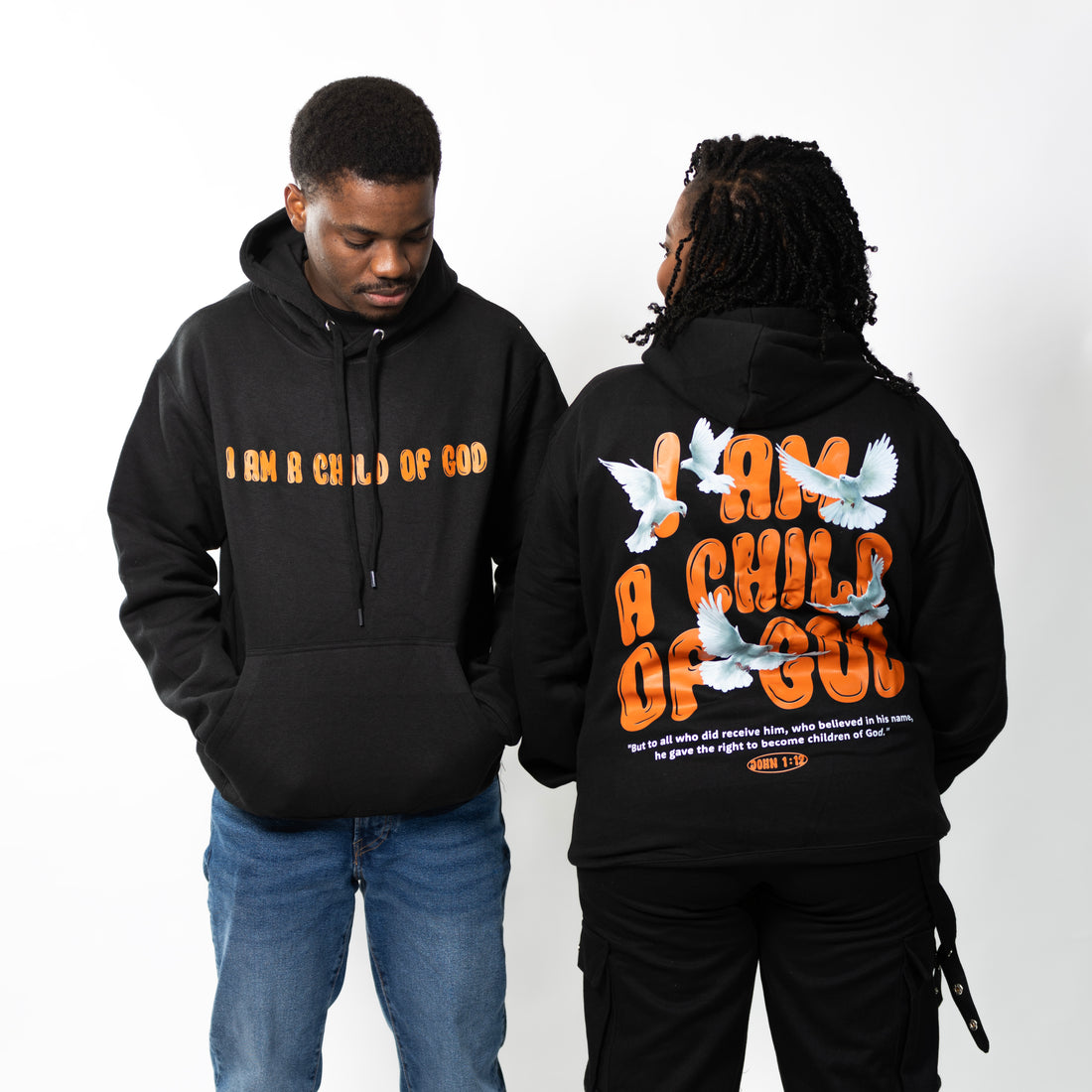 I AM A CHILD OF GOD HOODIE Black