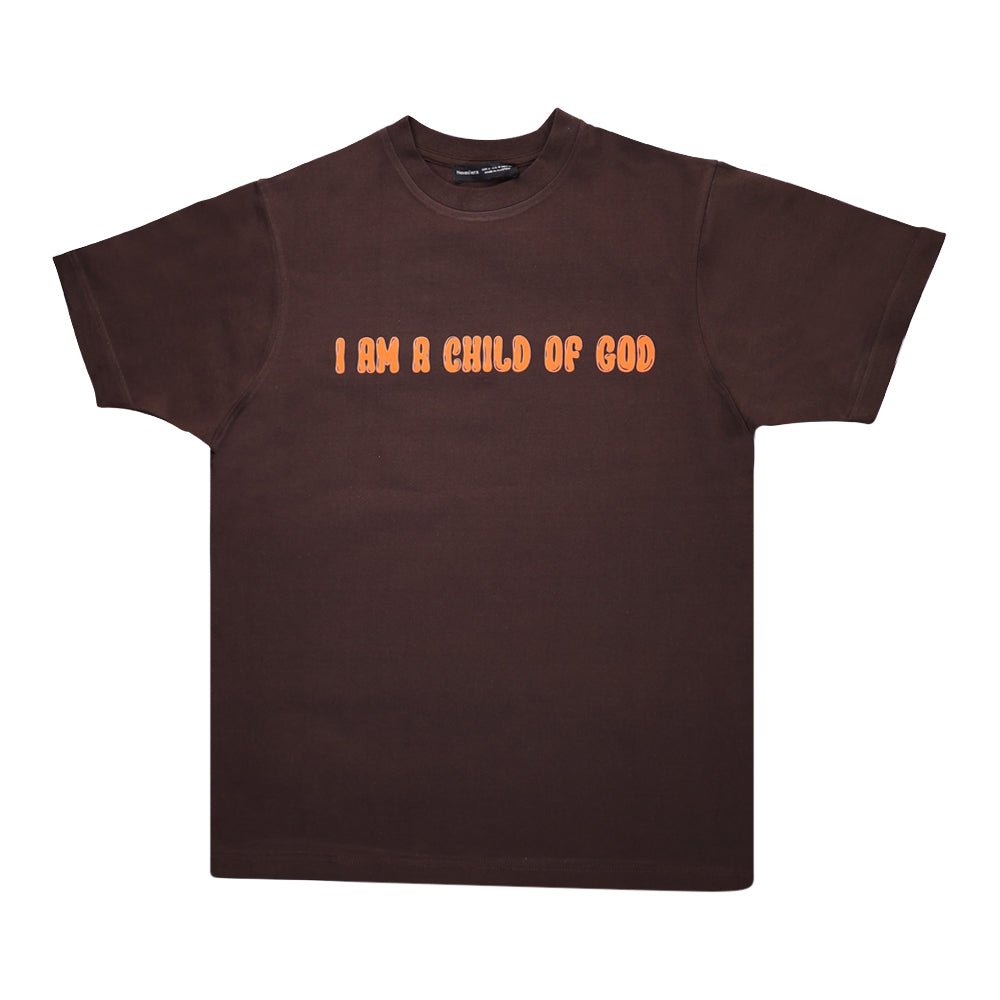 I AM A CHILD OF GOD BROWN T-shirt