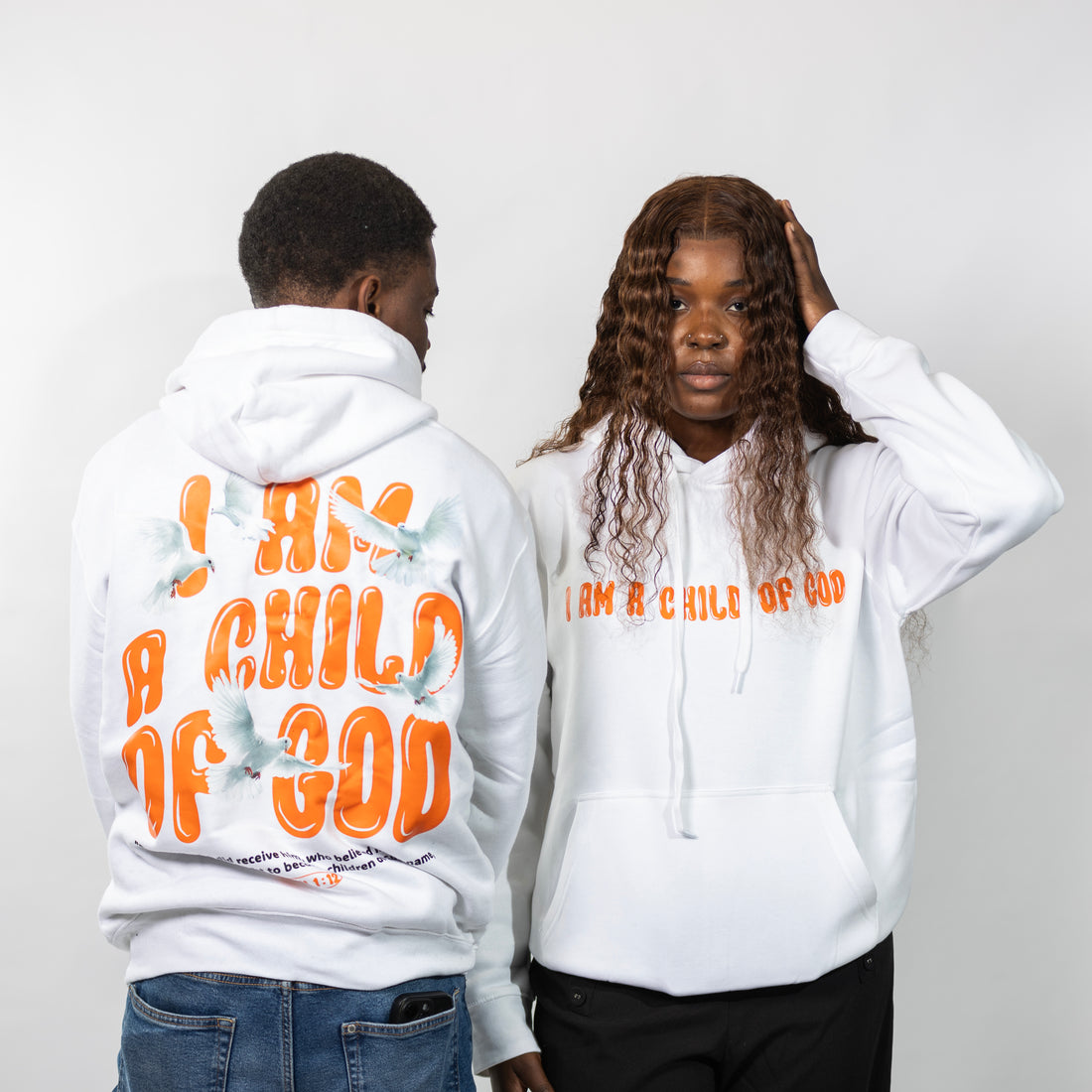 I AM A CHILD OF GOD WHITE Hoodie