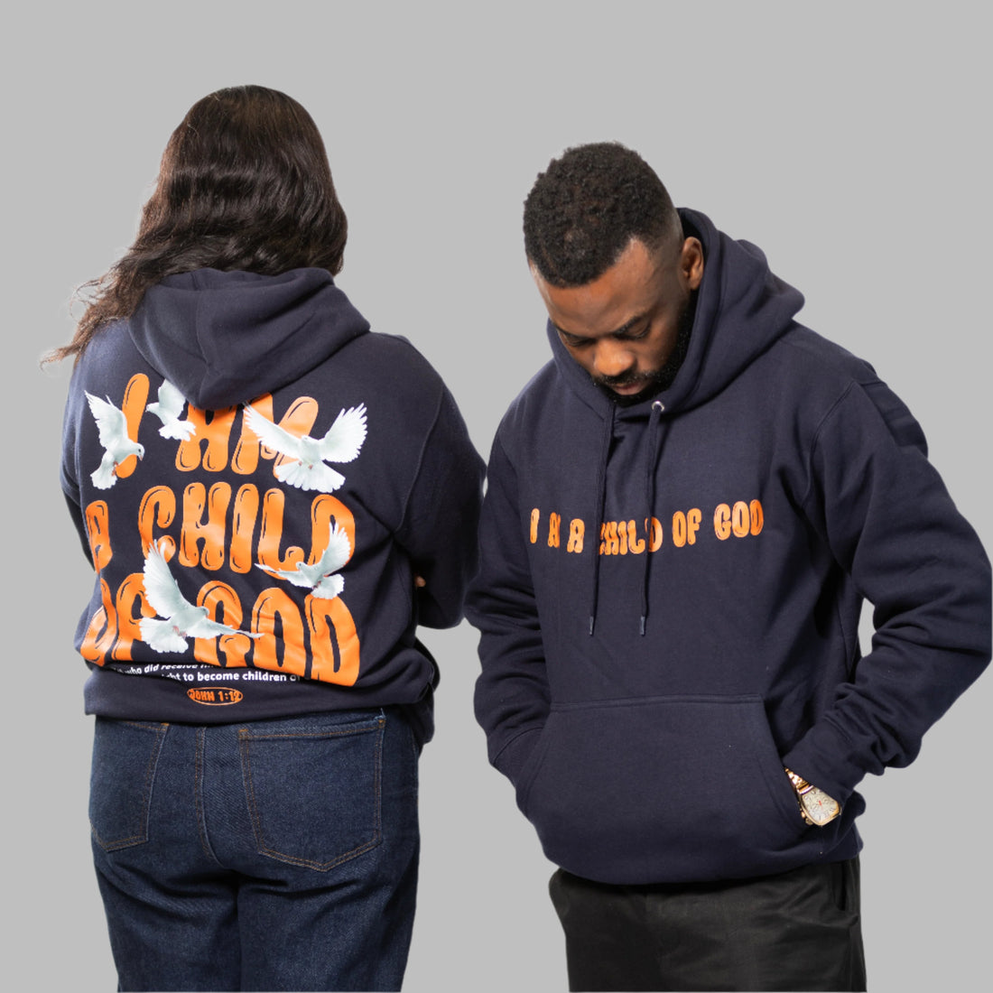 I AM A CHILD OF GOD DARK BLUE Hoodie