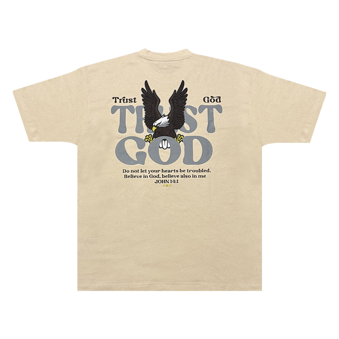 TRUST GOD Beige T-shirt