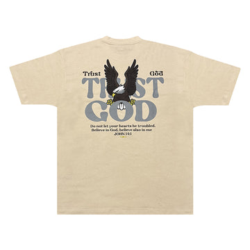 TRUST GOD Beige T-shirt