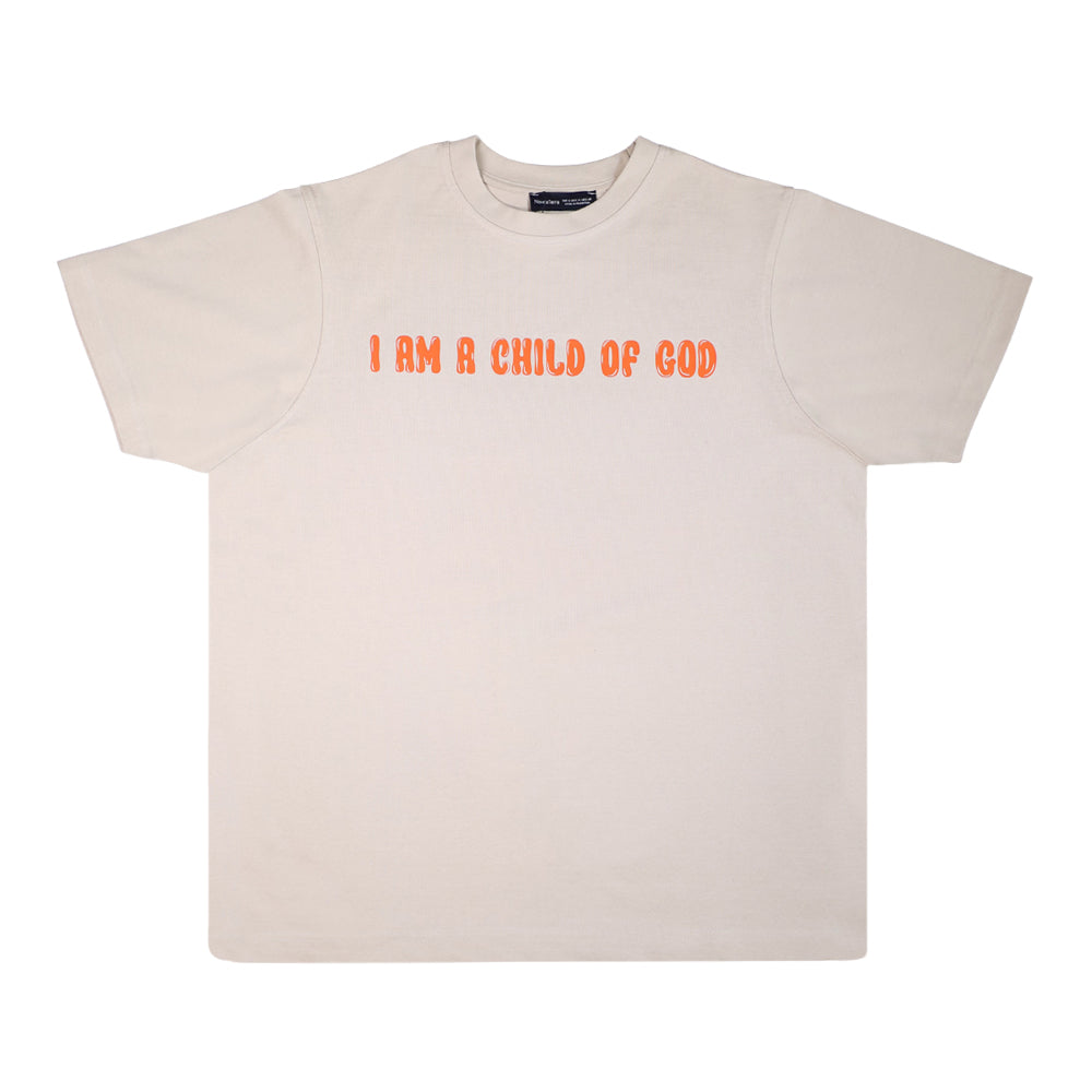 I AM A CHILD OF GOD BEIGE  T-shirt