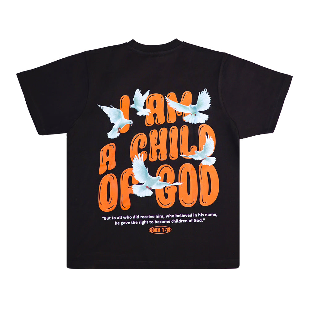 I AM A CHILD OF GOD  BLACK T-shirt